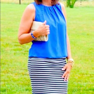 Liz Claiborne Bubble Hem Sleeveless Blouse